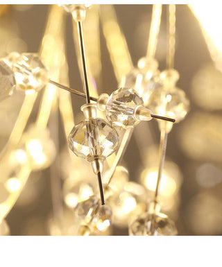 Modern Dandelion Pendant Light Modern  Opulent Multi-Tier Crystal Chandelier