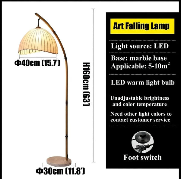 Bamboo Elegant Floor Lamp