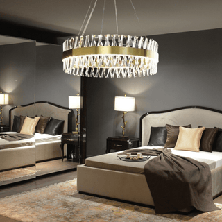 The Golden Crossover Modern  Bohemian Rattan Woven Pendant