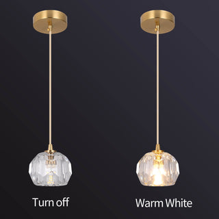 Elvi Crystal Pendants Modern  Ultra Slim LED Panel Lighting
