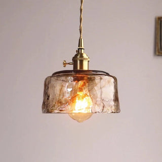 Amirino Glass Lights Modern  Classic Drum Shade Ceiling Light