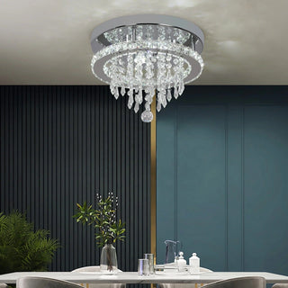 Emily Crystal Lamp Modern  Chic Glass Globe Pendant