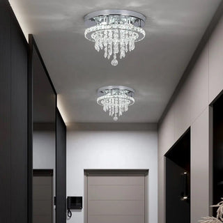 Emily Crystal Lamp Modern  Chic Glass Globe Pendant