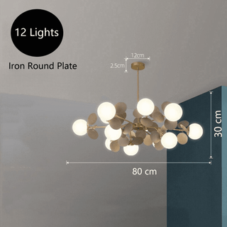 Rainbow Chandelier Luxurious Modern  Art Deco Inspired Illumination