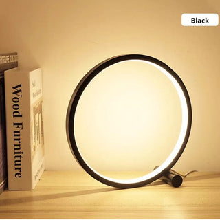 Zynella Circle LED Touch Sensitive Lamp Modern  Sculptural Spiral LED Fixture