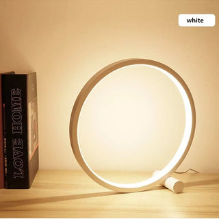 Zynella Circle LED Touch Sensitive Lamp Modern  Sculptural Spiral LED Fixture