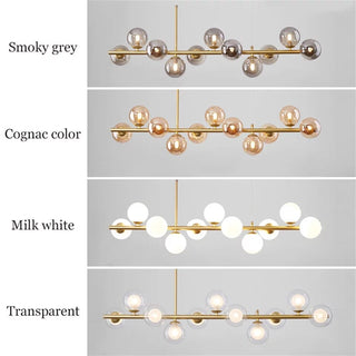 Customisable Visage chandelier Modern  Sleek Linear Suspension Light