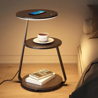 Sven Chestnut Table Lamp Modern  Minimalist Round Flush Mount