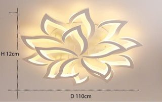 Flower Chandelier Modern  Luxury Gold Frame Light Fitting