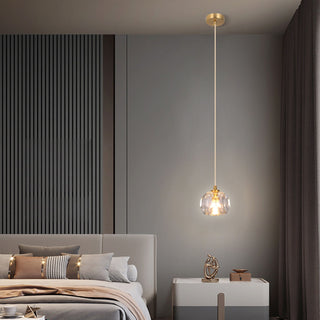 Elvi Crystal Pendants Modern  Ultra Slim LED Panel Lighting