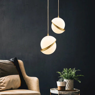 Planet Pendants Opulent Modern  Ornate Antique Finish Fixture