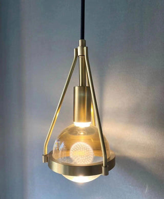 Rowan Nordic Gold Pendants Refined Modern  Elegant Teardrop LED Pendant