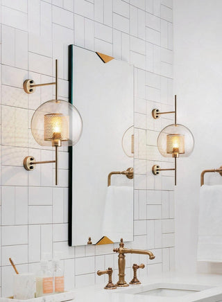 Elouise Glass Lamp Modern  Handcrafted Artisan Ceiling Light
