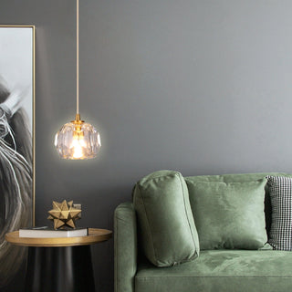 Elvi Crystal Pendants Modern  Ultra Slim LED Panel Lighting