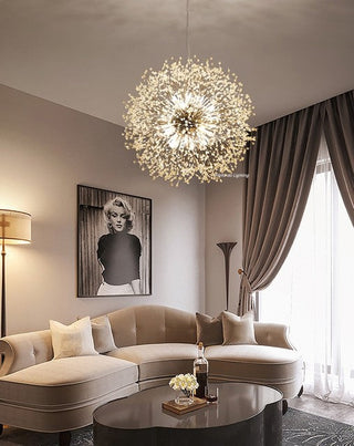 Modern Dandelion Pendant Light Modern  Opulent Multi-Tier Crystal Chandelier