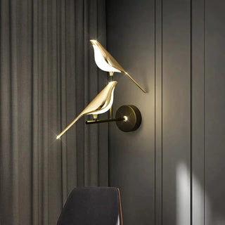 Golden hummingbird Modern  Vintage Brass Accent Lighting