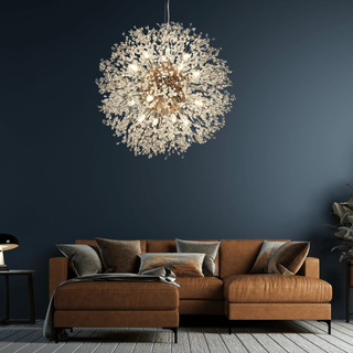 Modern Dandelion Pendant Light Modern  Opulent Multi-Tier Crystal Chandelier