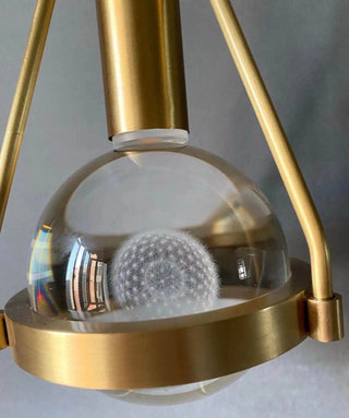 Rowan Nordic Gold Pendants Refined Modern  Elegant Teardrop LED Pendant