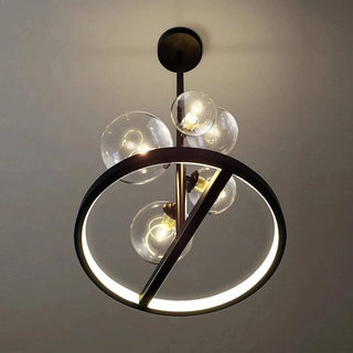 Lucian Bubble Chandelier Modern  Sculptural Spiral LED Fixture