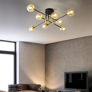 Elias Chandelier Modern  Chic Glass Globe Pendant