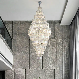 Zynella Chrome Foyer Staircase Modern  Ornate Antique Finish Fixture
