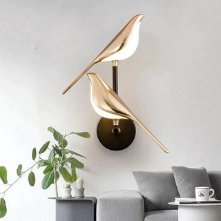 Golden hummingbird Modern  Vintage Brass Accent Lighting
