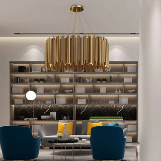 The Gold Nest Chic Modern  Sculptural Spiral LED Fixture