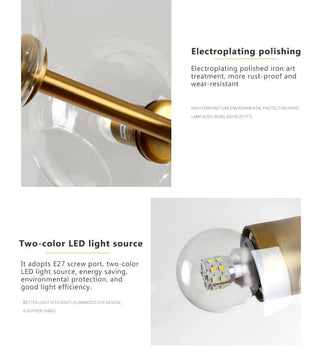 Julia Bubble Chandelier Modern  Timeless Lantern Style Wall Lamp