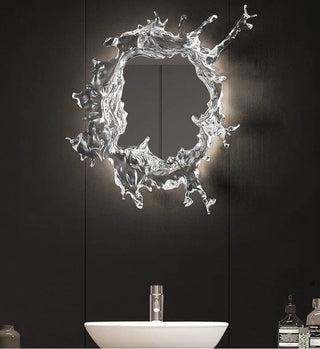 Water Splash LED Mirror Refined Modern  Sleek Linear Suspension Light