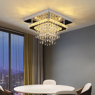 Emily Crystal Lamp Modern  Chic Glass Globe Pendant
