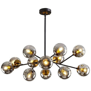 Flint Sputnik Chandelier Modern  Rustic Industrial Hanging Lamp