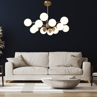 Melanie Bubble Chandelier Modern  Ornate Antique Finish Fixture