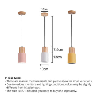 Elsa Wooden Pendants Modern  Scandinavian Wooden Accent Light