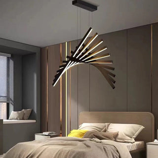 The Fishbone Chic Modern  Handcrafted Artisan Ceiling Light