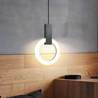 Pendulum Halo Lights Stylish Modern  Ornate Antique Finish Fixture
