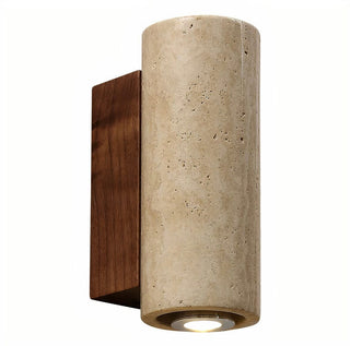 Ebony Travertine Wall Light Modern  Art Deco Inspired Illumination