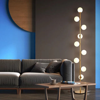 Luna Floor Lamp Modern  Scandinavian Wooden Accent Light