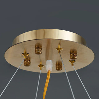 The Gold Nest Chic Modern  Sculptural Spiral LED Fixture