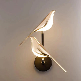 Golden hummingbird Modern  Vintage Brass Accent Lighting