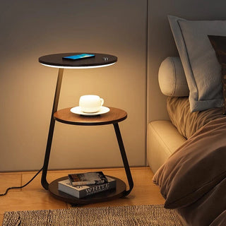 Sven Chestnut Table Lamp Modern  Minimalist Round Flush Mount