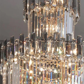 French Empire Chandelier Modern  Sculptural Spiral LED Fixture