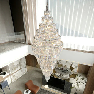 Zynella Chrome Foyer Staircase Modern  Ornate Antique Finish Fixture