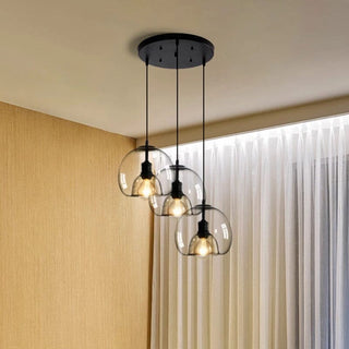 Antonio Glass Pendants Modern  Sleek Linear Suspension Light