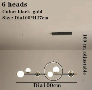 Marta Linear Chandelier Modern  Scandinavian Wooden Accent Light