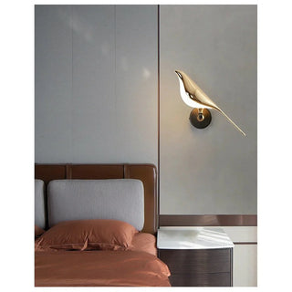Golden hummingbird Modern  Vintage Brass Accent Lighting