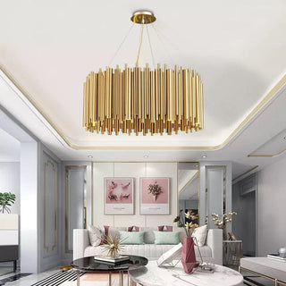 The Gold Nest Chic Modern  Sculptural Spiral LED Fixture