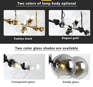 Julia Bubble Chandelier Modern  Timeless Lantern Style Wall Lamp