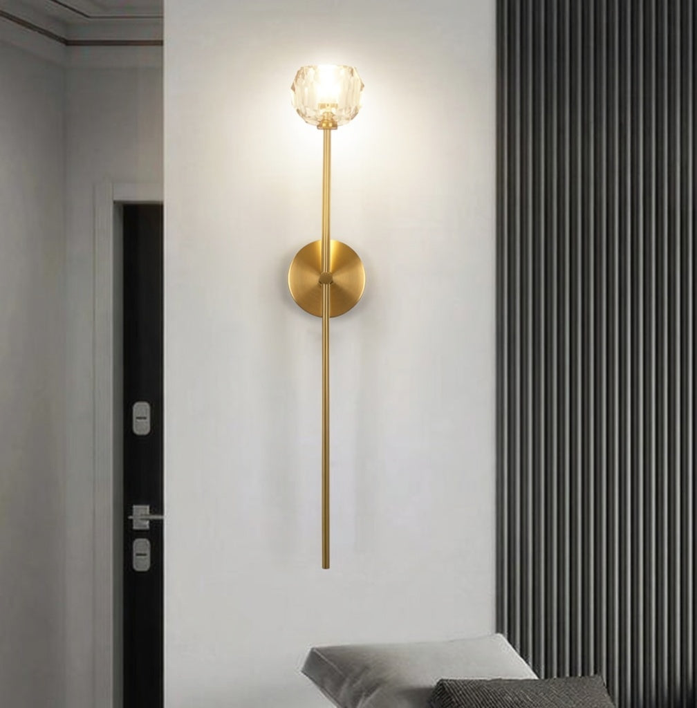 Ebony Crystal Classic Wall Lights