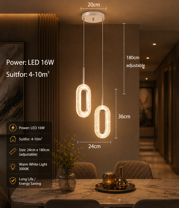Zynella Modern LED Bedside & Corridor Pendant Light