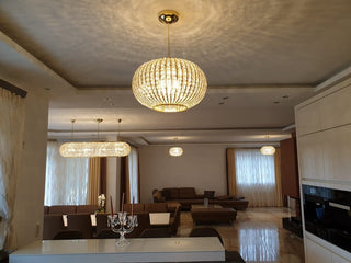 Macau Crystal Chandelier Modern  Luxury Marble Base Table Lamp